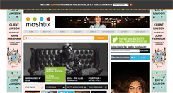 Desktop Screenshot of moshtix.com.au